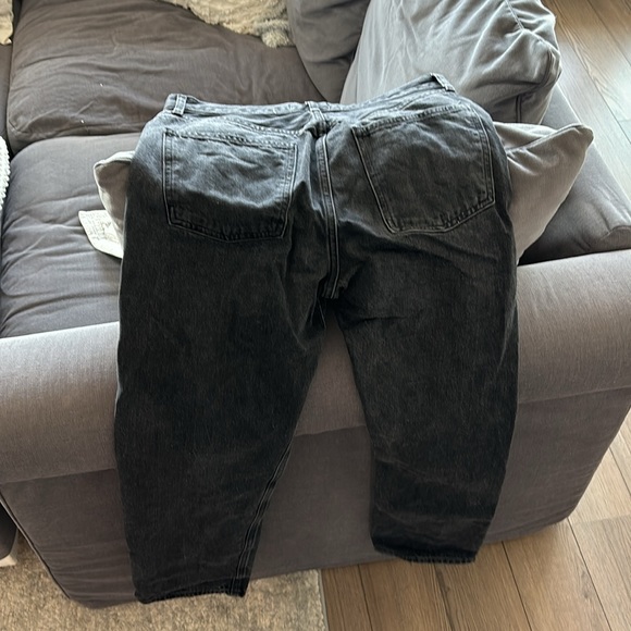 Agolde high wasted black wash jeans. Worn three times. - Picture 3 of 4